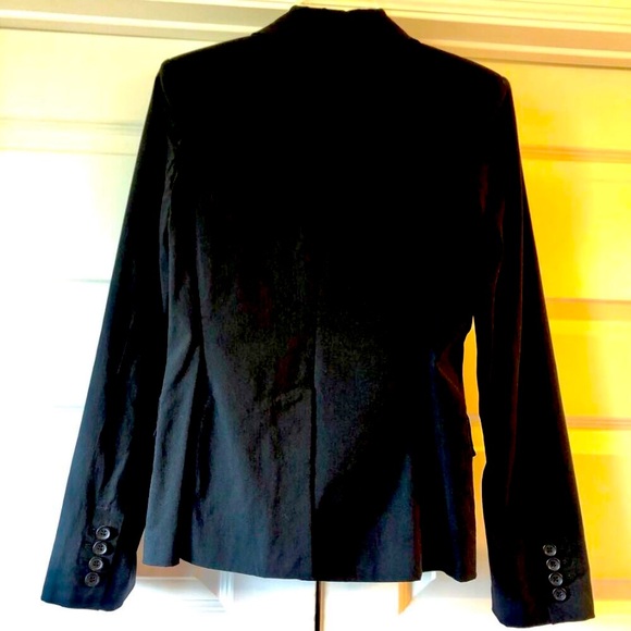 EXPRESS DESIGN STUDIO Black Single Breasted Blazer Suit Jacket 6 MSRP $158 - Picture 4 of 6